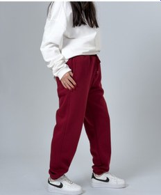 Resim Cocopelli Şardonlu Bordo Kadın Jogger Eşofman Coc2537 
