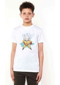 Resim One Punch Man Baskılı Unisex Çocuk Beyaz T-Shirt (534788750) 