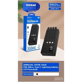 Resim ACL PW-13 20.000 mAh Kapasiteli Powerbank Acl