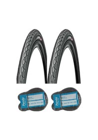 Resim Bike Sky Chaoyang 24 Jant 24x1.75 Bisiklet Dış Lastiği Yol Tipi H-460 X 2 Adet + Panda İç Lastik Seti 