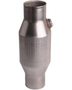 Resim 1 Adet 2,5 İnç Bükülmüş Evrensel Katalitik Konvertör Yüksek Akışlı Paslanmaz Çelik 425250 Egzoz Katalitik Konvertörü - Huiliang 