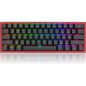 Resim Redragon K616 Fizz Pro% 60 3 Modlu Kablolu, 2.4ghz Kablosuz, Bluetooth Mekanik Oyun Klavyesi, 61 Tuş 