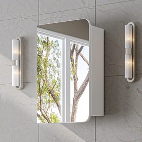 Resim Aynalı Banyo Dolabı - Likya - 45 CM / Külgri 
