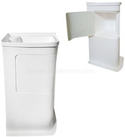Resim Karavan Banyo Lavabo Ve Dolap Set - Beyaz-573 