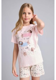 Resim Defacto Regular Fıt Baskılı 2li Pembe Pijama Takımı Kız Çocuk I1573a826smpn1 Pembe-pn1 