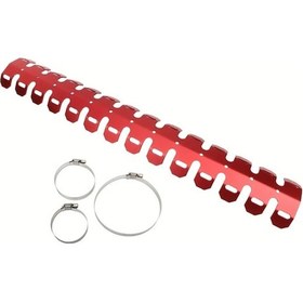 Resim Chuangyinshop Red Motorcycle Egzoz Koruyucu Kalkan Muffler Boru Kılıfı Yamaha Yz125 Yz250 Yz426f Yz450f Honda Crf 450x 250lx 
