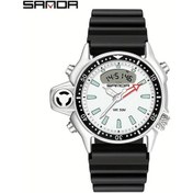 Resim Oldfriend Sanda Erkek Spor Saati Su Gecirmez Kronometre Alarm Dijital Ekran Siyah Beyaz Diğer 