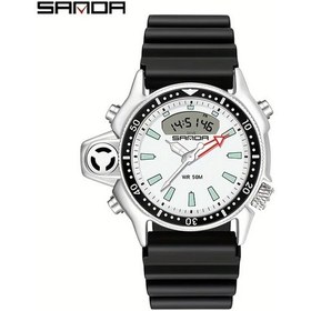 Resim Oldfriend Sanda Erkek Spor Saati Su Gecirmez Kronometre Alarm Dijital Ekran Siyah Beyaz Diğer 