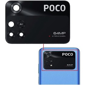 Resim Xiaomi Uyumlu Poco M4 Pro Kamera Lensi Camı MZB0B5VIN 2201117PI 2201117P 