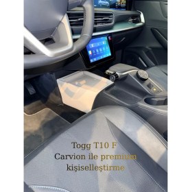 Resim Carvion Togg SEDAN T10 F Ara Konsol Kutusu Beyaz (Bej) 