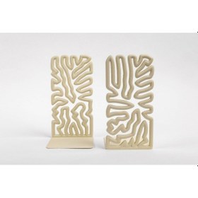 Resim Kreatif Beyaz Kitap Tutucu - 18 Cm El Yapımı 3d Yazıcıyla 