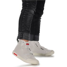 Resim Kiko Kids Garf Günlük Cırtlı Erkek Bebek Bot Ayakkabı Gri Gri 