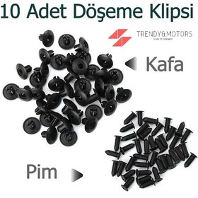Resim Hyundai Döseme Klips Oto Baglanti Klipsi Vidali 10 Adet 466193593 