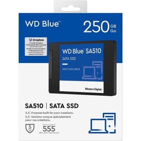 Resim 250GB WD BLUE 2.5" 555/440MB/s WDS250G3B0A SSD 