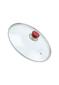 Resim Tencerelere Tavalara Uygun Cam Tencere Kapağı Tava Kapak 32 Cm-Mor 