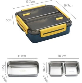 Resim Vagonlife Çelik Lunch Box Mavi 