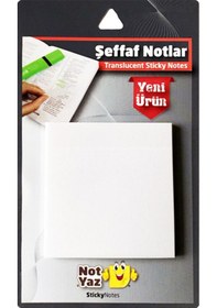 Resim Notyaz Sn-8957 Şeffaf Post-it Ebat 70 x 75 MM 50 Yaprak 
