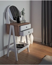 Resim Nesseshop Nesse Rose Makyaj Masası Dekoratif Ve Kullanışlı 