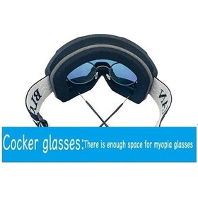 Resim Jokmae Block Man 289 Çift Katmanlı Hd Geniş Görüşlü Kış Kayak Gözlüğü Buğu Önleyici Uv Rüzgar Geçirmez - Pembe Çerçeve / Pembe Lens Al 