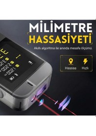 Resim Fnırsı Ir40 Akıllı Mesafe Ölçer Lazer Metre 