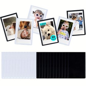 Resim WOGOZAN 2 × 3 Manyetik Fotoğraf Çerçevesi Fuji Instax Mini 12/11/9/8/7/EVO Kameraları ve 3 İnç Filmi Kağıdı İçin Uygun, Manyetik Buzdolabı Çıkartılarıyla Özelliktedir. 
