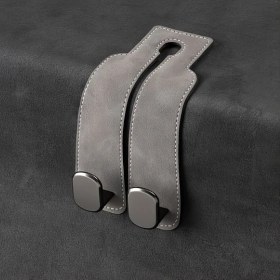 Resim Chuangyinshop Dayanıklı Araç Başlığı Kancaları Gri 1 Adet Gizli Metal Kanca Kaymaz Tutucu 