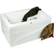 Resim Kentucky Oturmalı Dikdörtgen Küvet 120x80, H55 (Gövde + Metal Ayak + 4 Yön Panel) 
