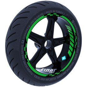 Resim Orman Yeşili Moto GP İç Dış Jant Şeridi Takım Sticker Çınar Extreme 