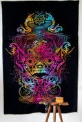 Resim Lila Rosa Mandala Desenli Yatak Ve Duvar Örtüsü 