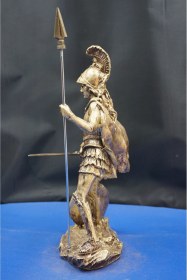 Resim Antik Yunan Mitolojisi Ares Heykel Biblo Savaş Tanrısını Yansıtan Dekoratif Aksesuar 27 Cm Altın 