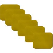 Resim Knsz oturma minderi 6 lı mazlum srı suni deri tel sandalyesi oturma yeri için 