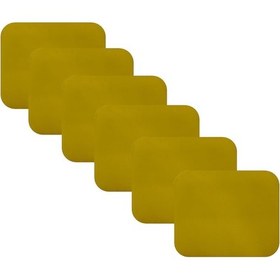 Resim Knsz oturma minderi 6 lı mazlum srı suni deri tel sandalyesi oturma yeri için 