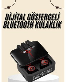 Resim Kablosuz Şarj Göstergeli Powerbank Özellikli Bluetooth Kulaklık Ç Diğer 