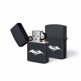Resim Batman Temalı Siyah Benzinli Metal Çakmak 