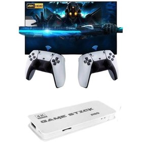 Resim Nrzsnt 3d 4k Hd 2.4g Game Stick 4k Ultra Hd Oyun Konsolu Çift Kollu 