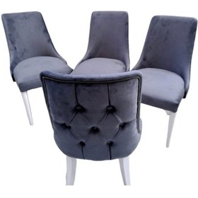 Resim Bengimobilya Sandalye Papel Model Kayın Torna Retro Ayak Babyfac Antrasit Kapi 