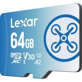 Resim Lexar 64GB microSD FLY 1066X 160MB/s Okuma 90MB/s Yazma Yüksek Performans Hafıza Kartı LMSFLYX064G-BNNNG 