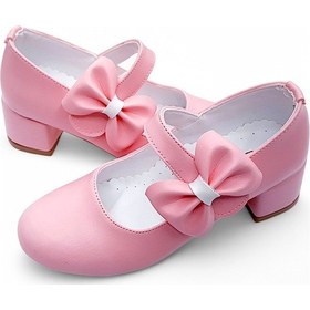 Resim Beebron Ortopedik Topuklu Abiye Kız Çocuk Ayakkabı Soft Series Abiayk2401 Pembe Pembe 