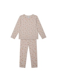Resim Antebies Bej Bambu Kumaş Kız Çocuk Pijama Takımı Renkli 