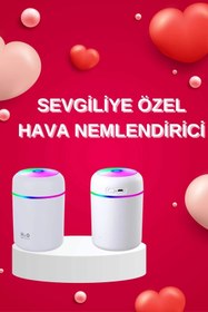 Resim storeks Sevgiliye Hediye Led Işıklı Hava Nemlendirici USB Şarjlı Sevgiliye Özel 