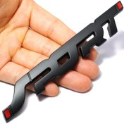 Resim 1 adet Araba Aksesuarı Sticker Stil Metal 3D Krom Otomatik Araba Bagaj Yarış Spor Kelime Mektup Logo Rozeti 