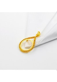 Resim 14 Ayar Damla Dorikalı Yarım Altın Çerçevesi 