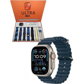 Resim Torima 7 in 1 Smart Watch Ultra 7 Kordonlu Akıllı Saat Mavi 