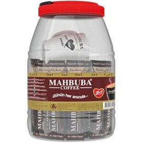 Resim Mahbuba Coffee 2si1 Arada Şekersiz Hazır Kahve Kavanoz 36x10gr + Renkli Kupa Hediyeli Hazır 