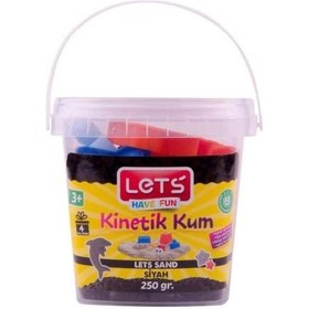 Resim Kinetik Kum 250 Gr. Siyah Plastik Kutu 