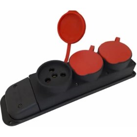 Resim Kauçuk 380 Volt Uzatma 3'lü Priz 
