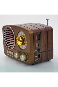 Resim SIGHTZER Nostaljik Fm Radyo Bluetooth Usb Retro M-161 Bt 