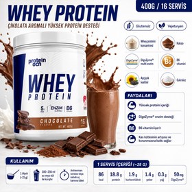 Resim PROTEINOCEAN Whey Protein Çikolata 400g 
