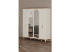 Resim New Bohem Genç Odası 4 Kapaklı Dolap 