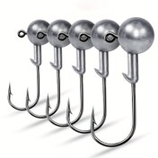 Resim 3/10 adet Premium Crank Jig Başkanı Balıkçılık için Kanca - Sert Yem Yumuşak Solucan Balıkçılık Kanca Çeşitli Ağırlıklarda (1g-20g) 